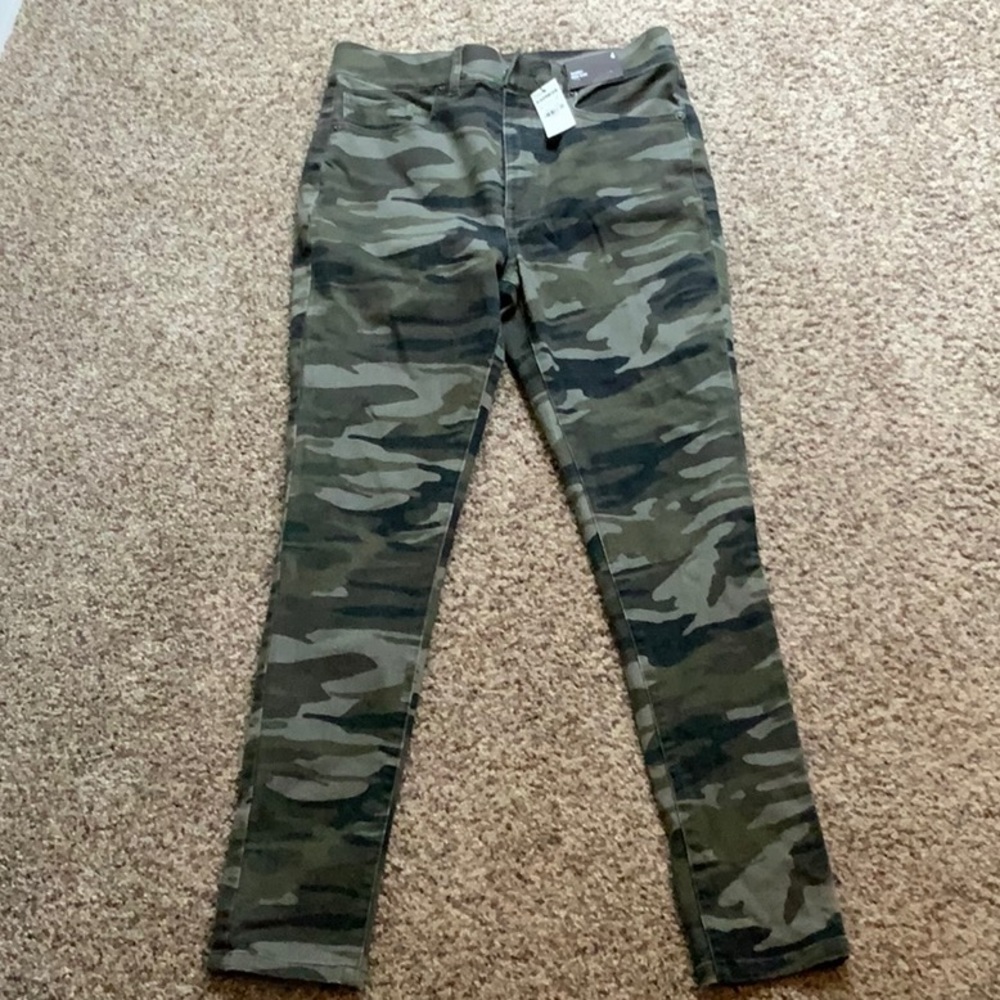 Express High Rise Skinny jeans - camouflage